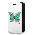 Дизайнерский горизонтальный чехол-книжка для Realme 3 Pro прозрачные Бабочки 