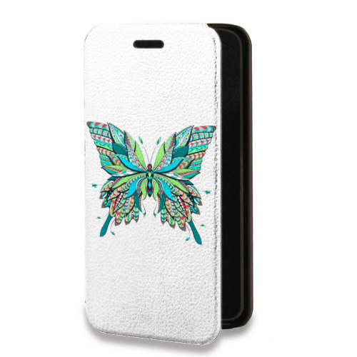 Дизайнерский горизонтальный чехол-книжка для Huawei Y5p прозрачные Бабочки 