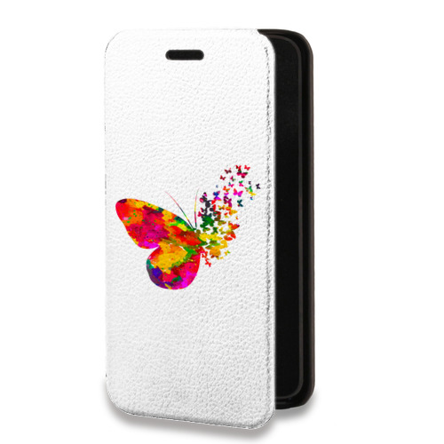 Дизайнерский горизонтальный чехол-книжка для Huawei P40 Pro прозрачные Бабочки 
