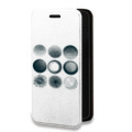 Дизайнерский горизонтальный чехол-книжка для Huawei P40 Lite E Прозрачный космос