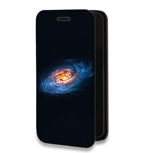 Дизайнерский горизонтальный чехол-книжка для Huawei Honor 10i Галактика