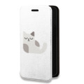 Дизайнерский горизонтальный чехол-книжка для Huawei Honor 50 Прозрачные кошки