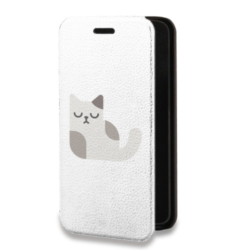 Дизайнерский горизонтальный чехол-книжка для Iphone 13 Pro Прозрачные кошки