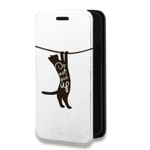 Дизайнерский горизонтальный чехол-книжка для Samsung Galaxy A52 Прозрачные кошки