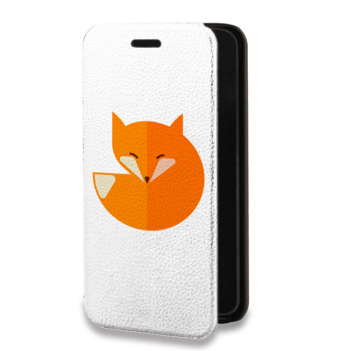 Дизайнерский горизонтальный чехол-книжка для Iphone 14 Pro Max Прозрачные лисы