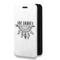 Дизайнерский горизонтальный чехол-книжка для Iphone 13 Mini Прозрачные ловцы снов