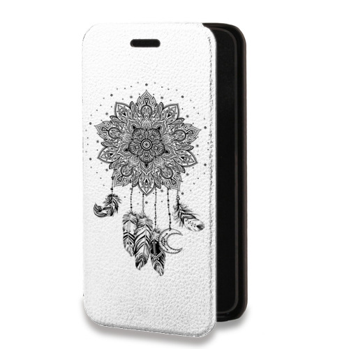 Дизайнерский горизонтальный чехол-книжка для Iphone 12 Pro Прозрачные ловцы снов