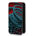 Дизайнерский горизонтальный чехол-книжка для Samsung Galaxy A72 Абстракции Вращение