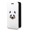 Дизайнерский горизонтальный чехол-книжка для Huawei Mate 10 Pro Прозрачные панды - смайлики