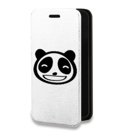 Дизайнерский горизонтальный чехол-книжка для Iphone 11 Pro Прозрачные панды - смайлики