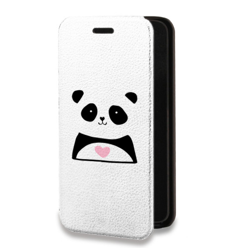 Дизайнерский горизонтальный чехол-книжка для Iphone 11 Pro Max Прозрачные панды - смайлики