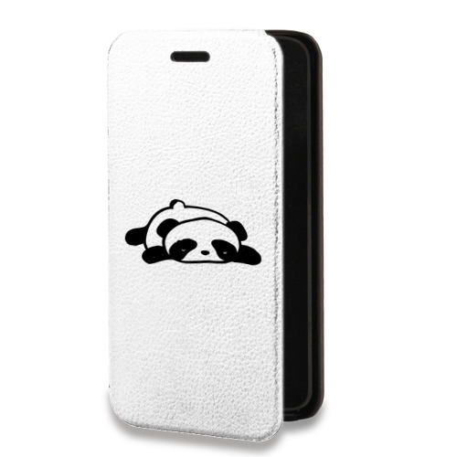 Дизайнерский горизонтальный чехол-книжка для Xiaomi Poco M3 Прозрачные панды - смайлики