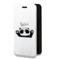 Дизайнерский горизонтальный чехол-книжка для Realme 7 Pro Прозрачные панды - смайлики