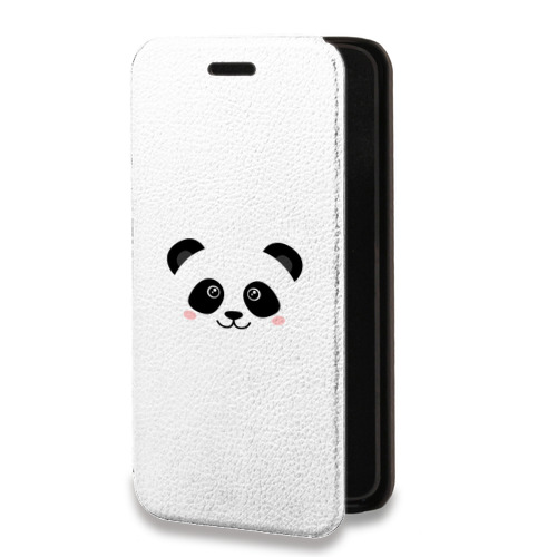 Дизайнерский горизонтальный чехол-книжка для Huawei Y7 (2019) Прозрачные панды - смайлики