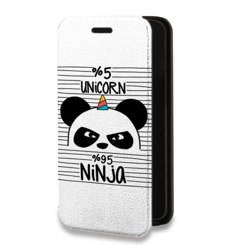 Дизайнерский горизонтальный чехол-книжка для Nokia 8 Sirocco Прозрачные панды - смайлики