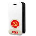 Дизайнерский горизонтальный чехол-книжка для Huawei P Smart (2021) Флаг СССР