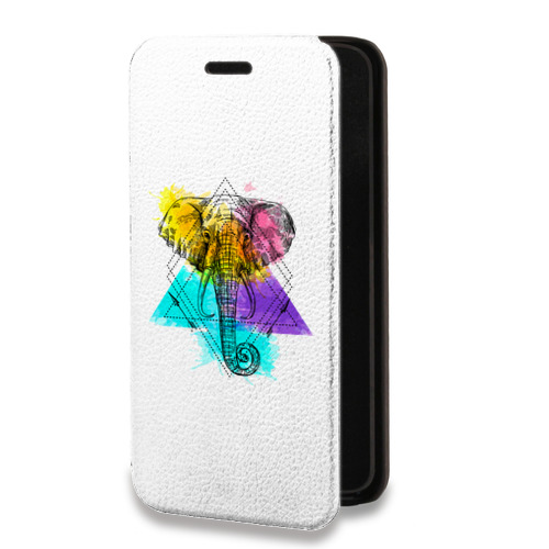 Дизайнерский горизонтальный чехол-книжка для Samsung Galaxy S10 Lite Прозрачные слоны