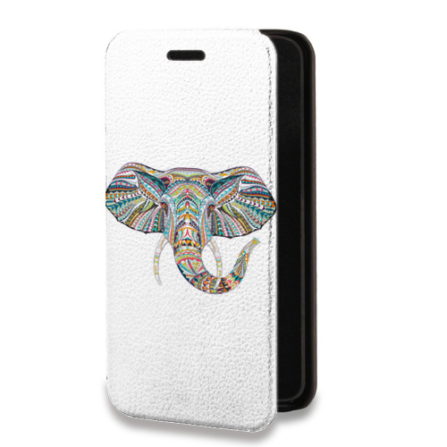 Дизайнерский горизонтальный чехол-книжка для ASUS ZenFone 8 Flip Прозрачные слоны