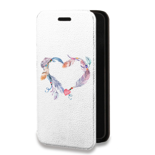 Дизайнерский горизонтальный чехол-книжка для Iphone 13 Pro Прозрачные сердечки
