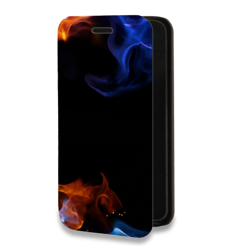 Дизайнерский горизонтальный чехол-книжка для Realme 6 Pro Абстракции Дым