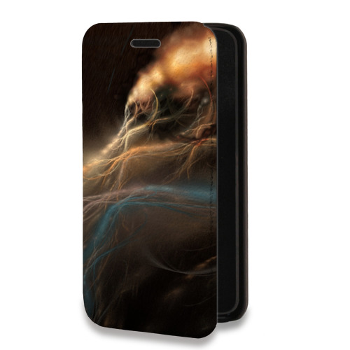 Дизайнерский горизонтальный чехол-книжка для Samsung Galaxy S20 FE Абстракции Дым