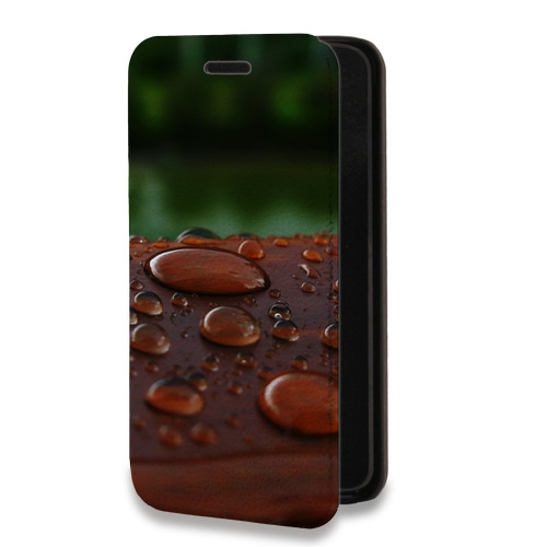 Дизайнерский горизонтальный чехол-книжка для Samsung Galaxy S10 Абстракции Капли