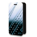 Дизайнерский горизонтальный чехол-книжка для Samsung Galaxy A32 Абстракции Капли