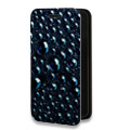 Дизайнерский горизонтальный чехол-книжка для Huawei Honor 50 Lite Абстракции Капли