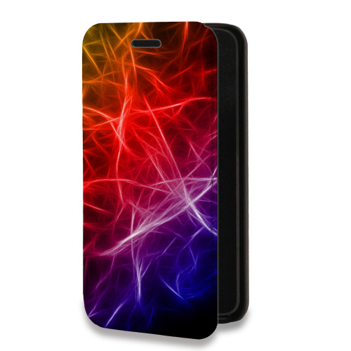 Дизайнерский горизонтальный чехол-книжка для Iphone 14 Pro Max Красочные абстракции