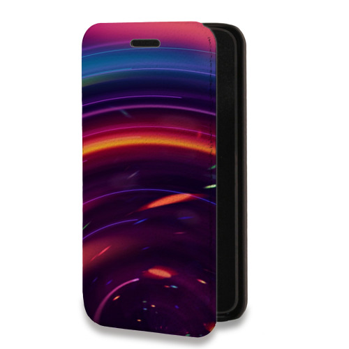 Дизайнерский горизонтальный чехол-книжка для Samsung Galaxy A51 Красочные абстракции