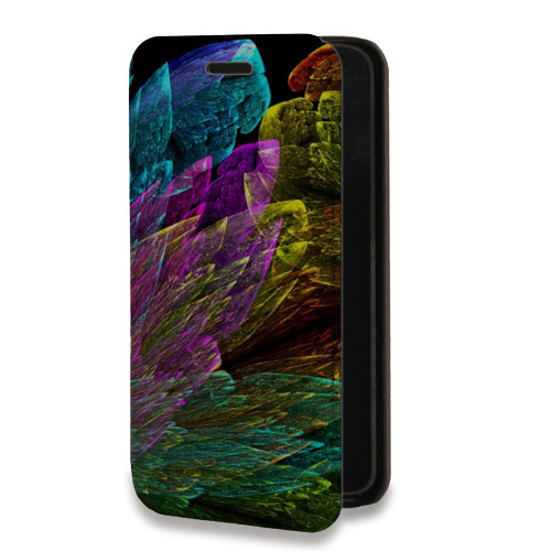 Дизайнерский горизонтальный чехол-книжка для Nokia 1.4 Красочные абстракции