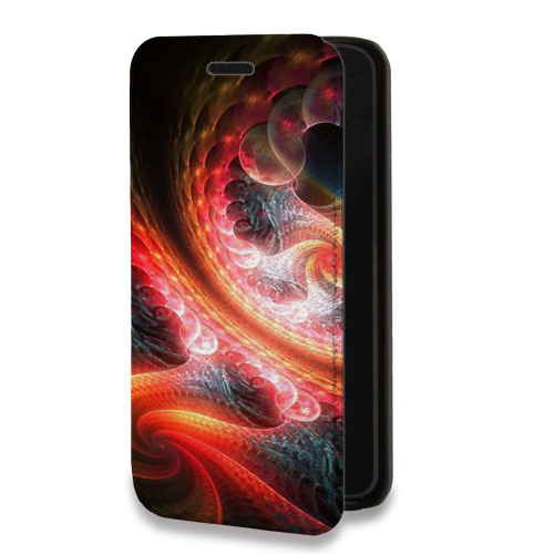 Дизайнерский горизонтальный чехол-книжка для Samsung Galaxy S20 FE Красочные абстракции