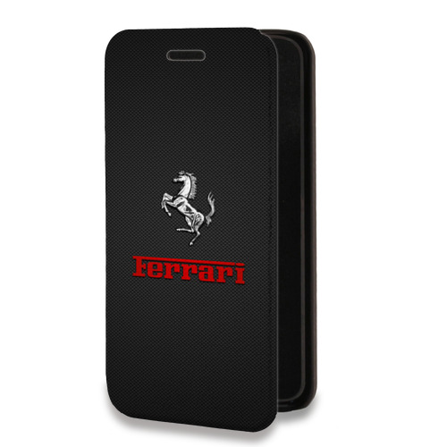 Дизайнерский горизонтальный чехол-книжка для Iphone 14 ferrari