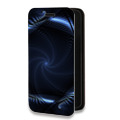 Дизайнерский горизонтальный чехол-книжка для Samsung Galaxy S10 Lite Абстракции Неон