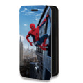 Дизайнерский горизонтальный чехол-книжка для Realme C11 Человек - паук