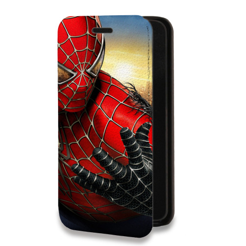 Дизайнерский горизонтальный чехол-книжка для Realme C11 Человек -паук