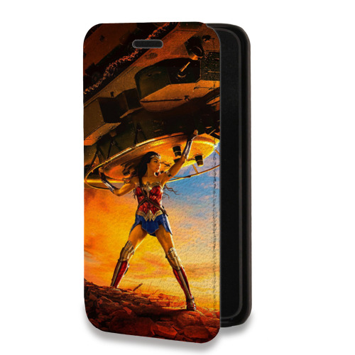 Дизайнерский горизонтальный чехол-книжка для Xiaomi Mi 11 Чудо-женщина