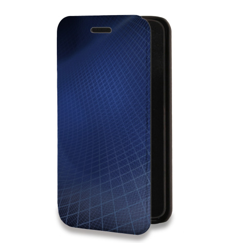 Дизайнерский горизонтальный чехол-книжка для Samsung Galaxy S22 Ultra Абстракции Сетка