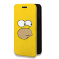 Дизайнерский горизонтальный чехол-книжка для Iphone 6/6s Симпсоны