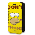 Дизайнерский горизонтальный чехол-книжка для Alcatel One Touch Idol 2 mini Симпсоны