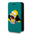 Дизайнерский горизонтальный чехол-книжка для Iphone 7 Plus / 8 Plus Симпсоны