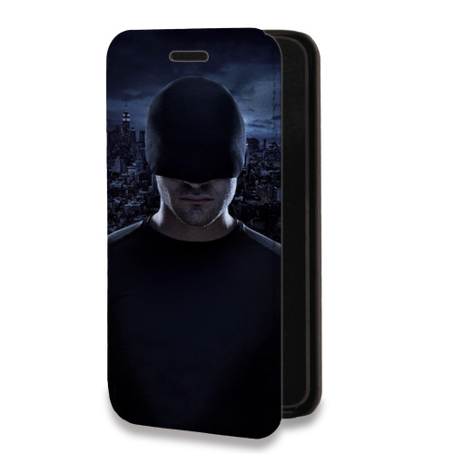 Дизайнерский горизонтальный чехол-книжка для Iphone 14 Pro Сорвиголова