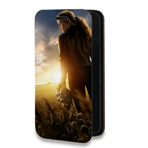 Дизайнерский горизонтальный чехол-книжка для Iphone 11 Pro Max терминатор