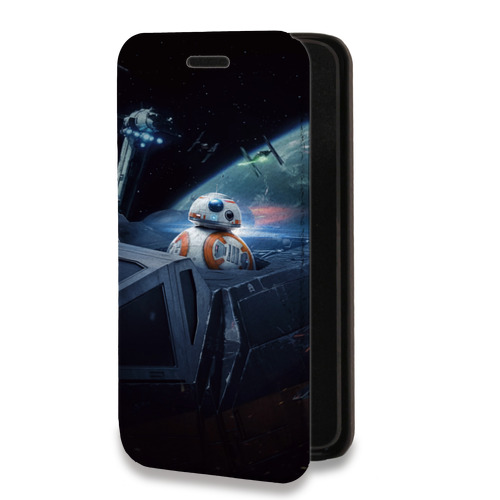Дизайнерский горизонтальный чехол-книжка для Huawei Y6p Star Wars : The Last Jedi