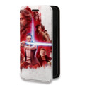 Дизайнерский горизонтальный чехол-книжка для Iphone 14 Pro Star Wars : The Last Jedi