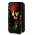 Дизайнерский горизонтальный чехол-книжка для Iphone 7 	 Пираты карибского моря