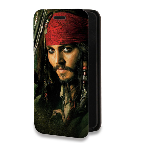Дизайнерский горизонтальный чехол-книжка для Iphone 7 	 Пираты карибского моря
