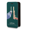 Дизайнерский горизонтальный чехол-книжка для Iphone 6/6s Leon