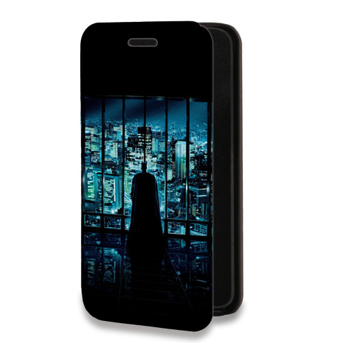 Дизайнерский горизонтальный чехол-книжка для Iphone 14 Plus Бэтмен 