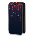 Дизайнерский горизонтальный чехол-книжка для Iphone 11 Pro Max новогодний принт